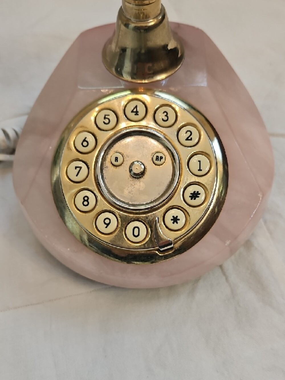 Horchow Black and Gold Decorative Telephone Base - Picture 2 of 7